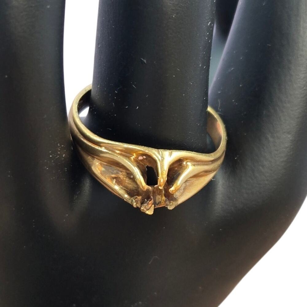 Vintage SZ 10 14K Yellow Gold 4.26g No Center Stone (For Setting/Mounting) Ring